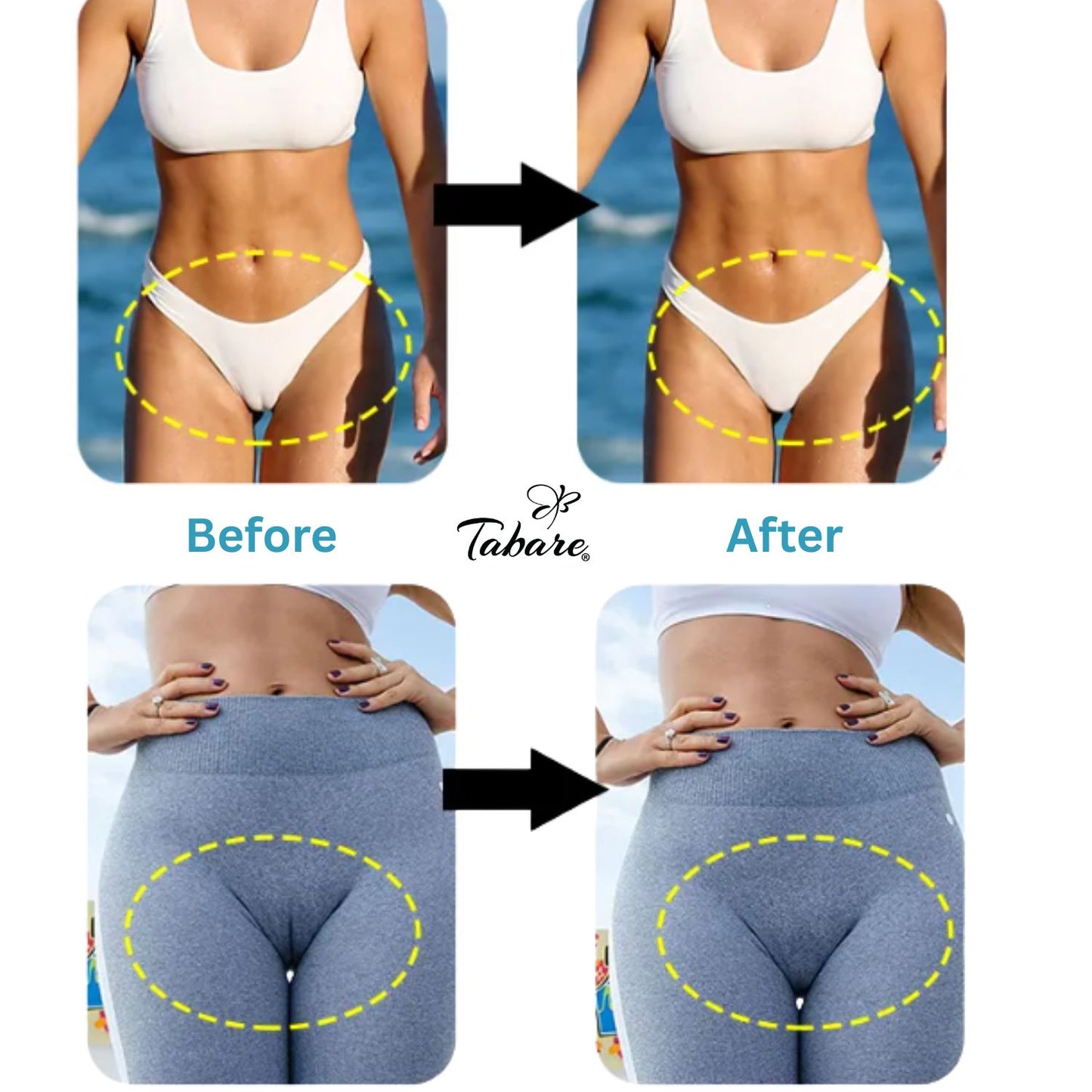 Tabare Camel Toe Concealer Fabric Sponge Pad