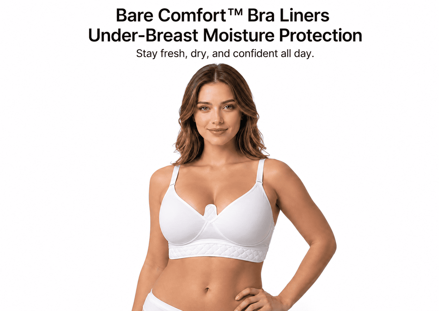 Tabare Bra Liner on Plus Size Model Ad
