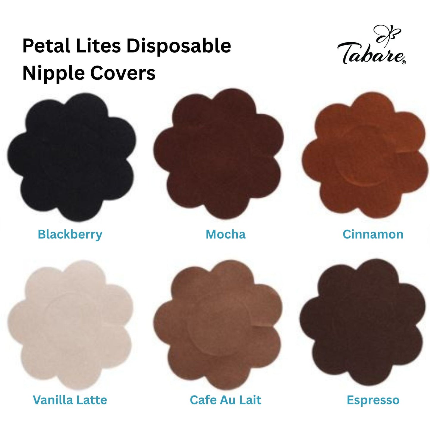 Tabare Petal Lites Disposable Satin Nipple Covers