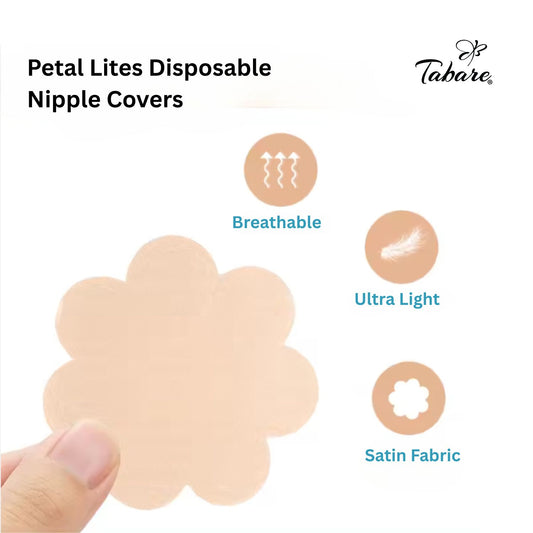 Tabare Petal Lites Disposable Satin Nipple Covers
