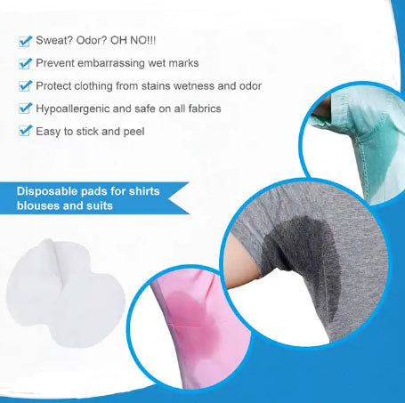 Stay Dry Adhesive Disposable Underarm Pads - Baretique