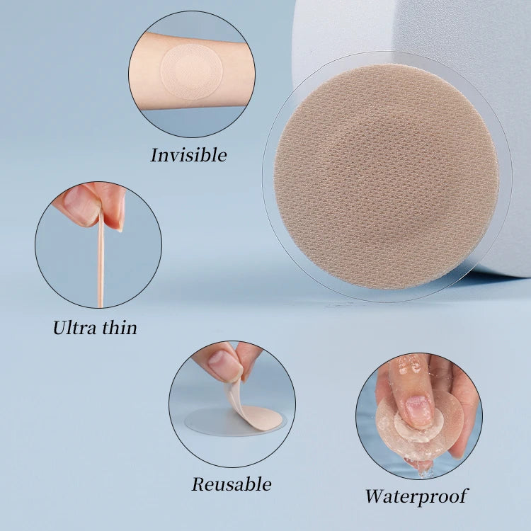 Men Soft Fabric Reusable Nipple Protectors - Washable and Sweatproof