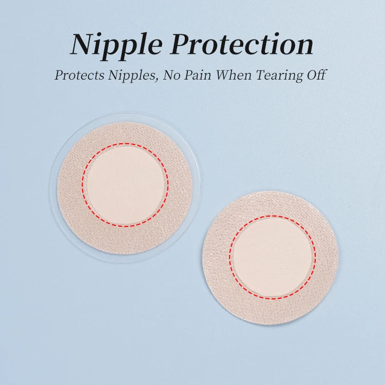 Men Soft Fabric Reusable Nipple Protectors - Washable and Sweatproof