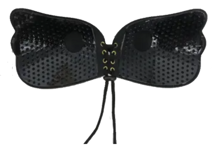 Butterfly Wings Adjustable Lace Up Bare Bra