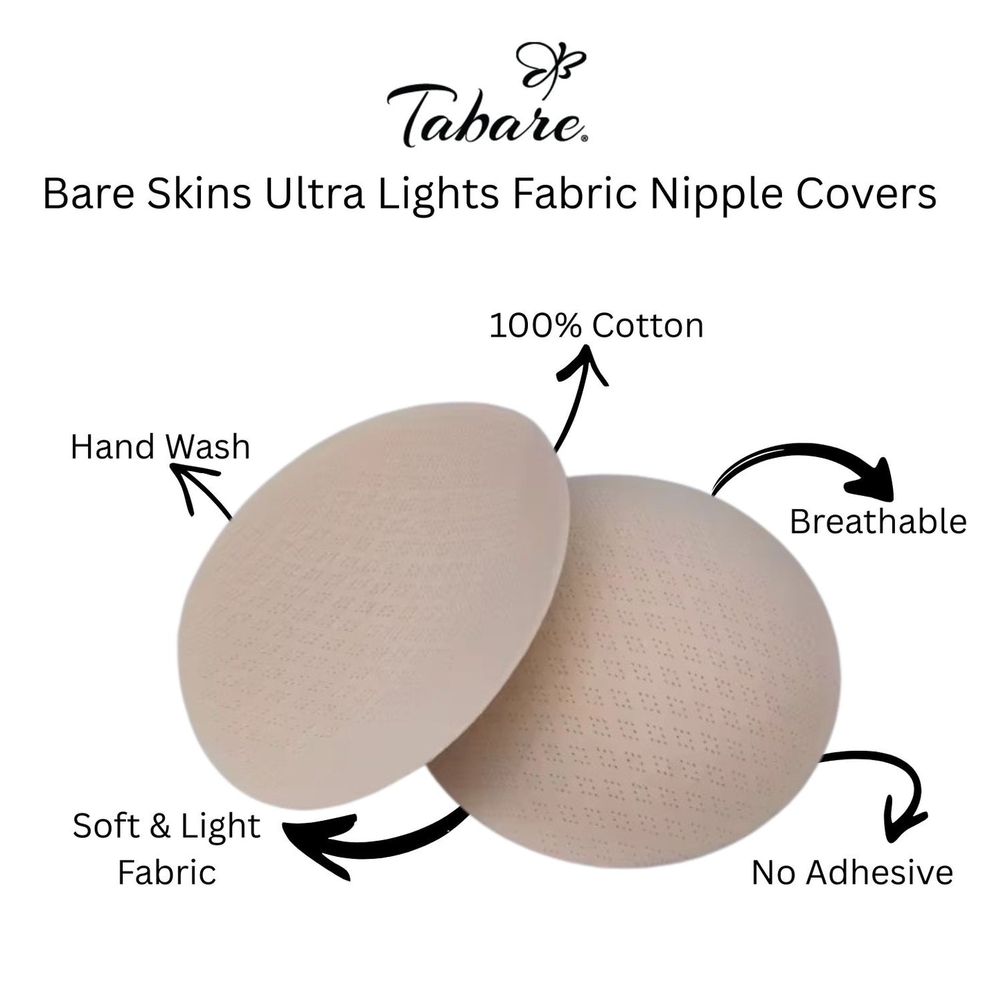 Ultra Light™ Adhesive-Free Fabric Nipple Covers