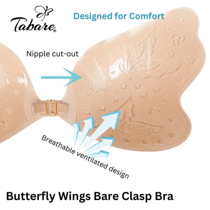 Butterfly Wings Bare Clasp Reusable Adhesive Bra